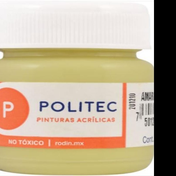 PINTURA ACRILICA POLITEC 30ML. AMARILLO PA 329 PZA